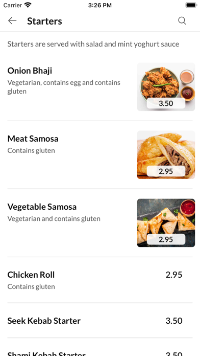 Taste Of India Bury. Screenshot