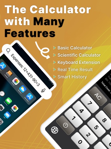 CalcKey: Calculator Keyboard iPad screenshot