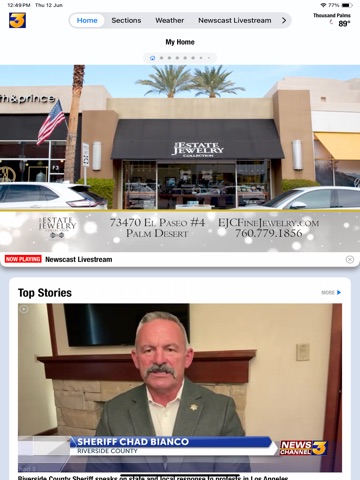 KESQ Palm Springs News iPad screenshot