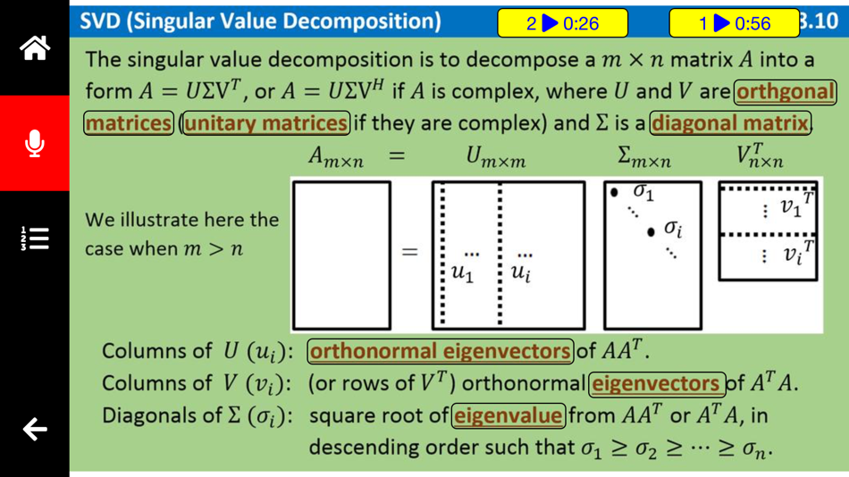 #3. Linear Algebra QCard (iOS) 由: Lihui Luo