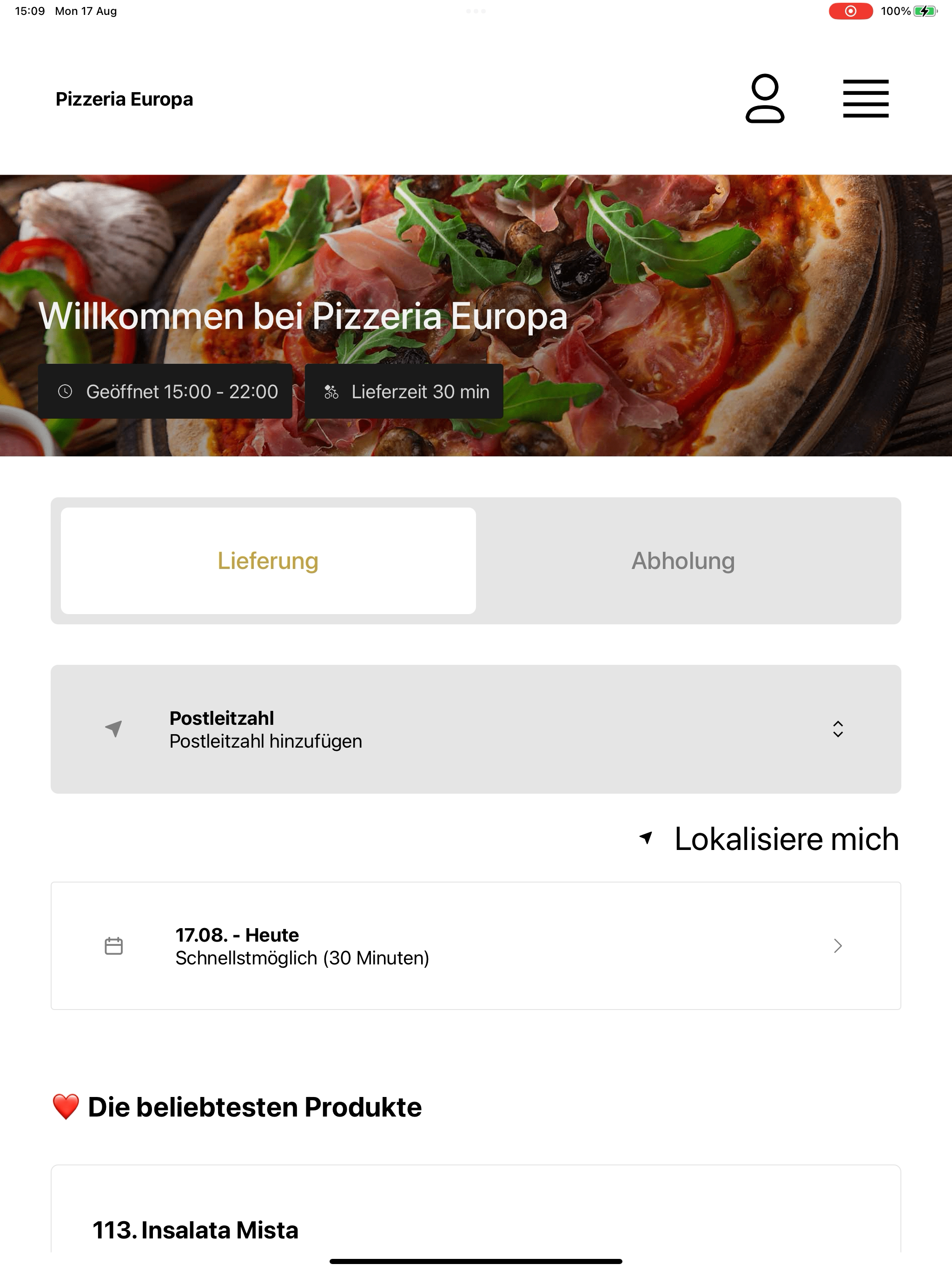 Pizzeria Europa DE screenshot 10