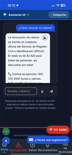 Mi Vejez — Adulto Mayor Chile screenshot 3