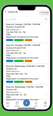 LevelUp Pickleball Club screenshot