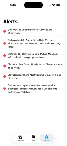 Tracks - Live Caltrain Tracker Screenshot 6 of 6