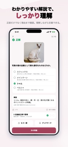 ねこ検定 初級 2026年版 問題集 iPhone screenshot