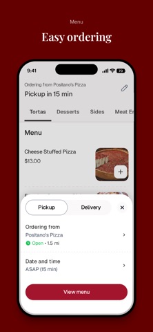Positano's Pizza iPhone screenshot