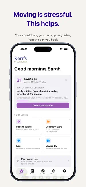 Kerr's Moving Companion screenshot 1