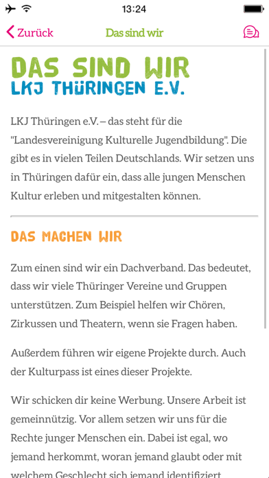 Thüringer Kulturpass Screenshot