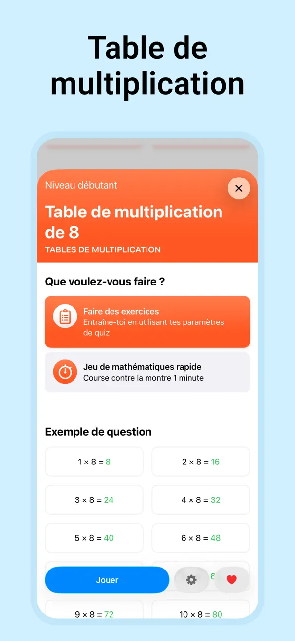 Screenshot #3 pour Calcul Mental - Jeux de Maths