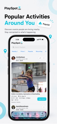 PlaySpot360 iPhone screenshot