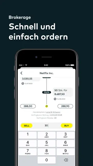 Screenshot von Comdirect auf dem iPhone 7