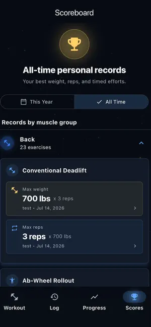 RepBook - Workout Log screenshot 4