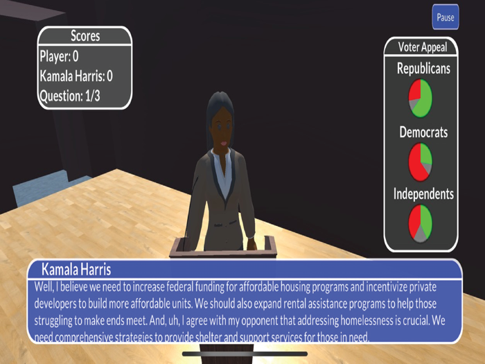 Presidential Debate Simulator