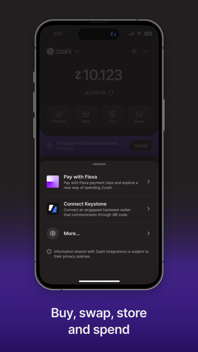 Screenshot 4 of Zashi: Zcash Wallet App