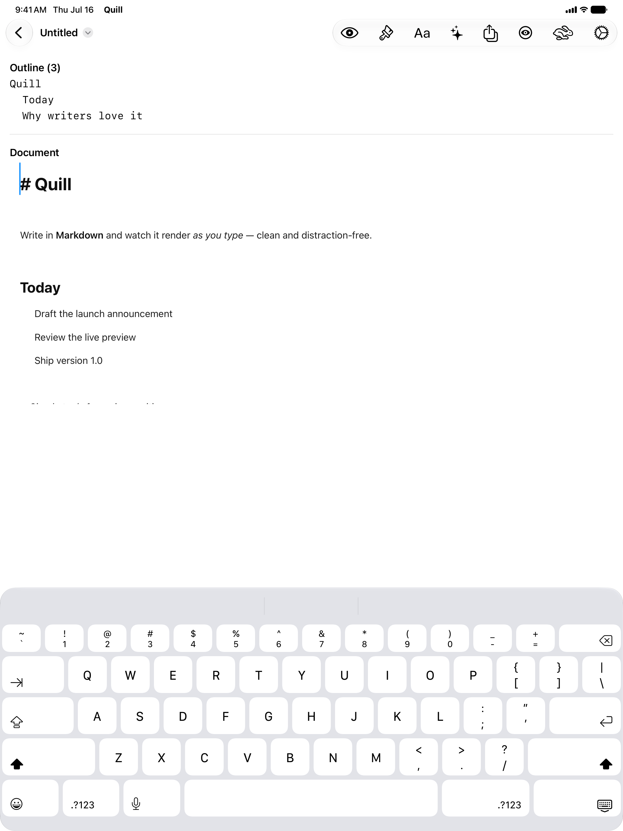 Quill Markdown Editor screenshot 9