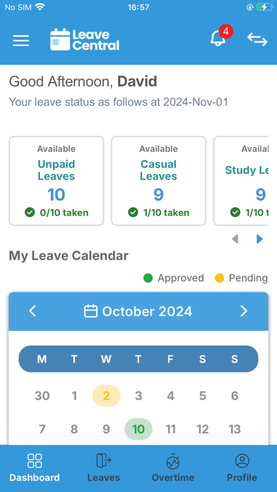 Leave Central: Leave Planner Screenshot