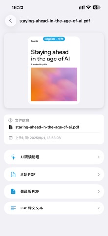 AI PDF - PDF翻译、AI研读助理 screenshot