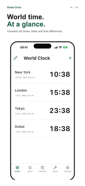 Global Timezone Alarms screenshot 1