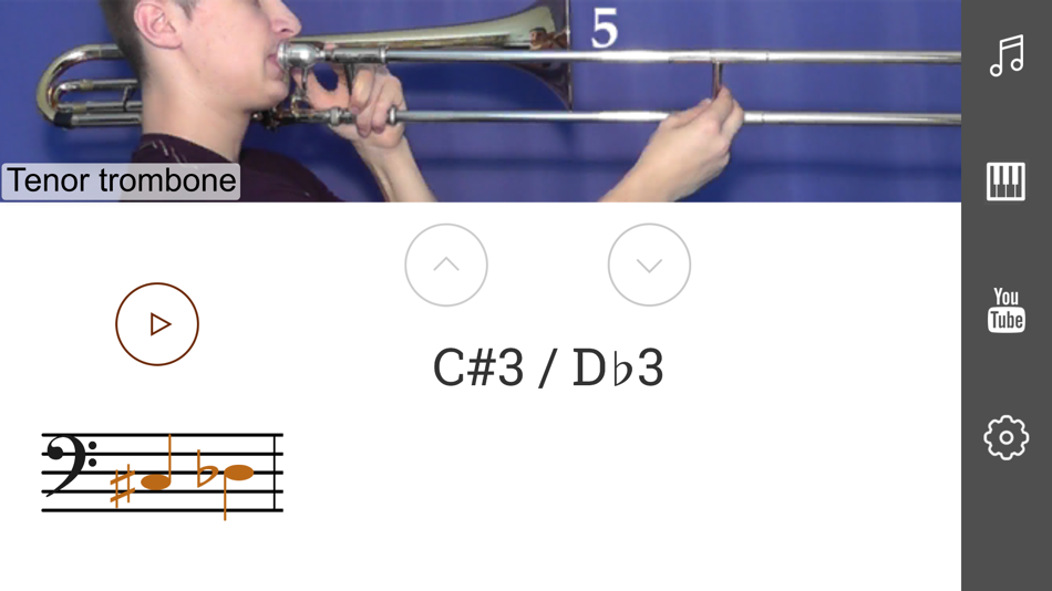 #1. 2D Trombone Slide Positions (iOS) 由: DENYS BELIAEV