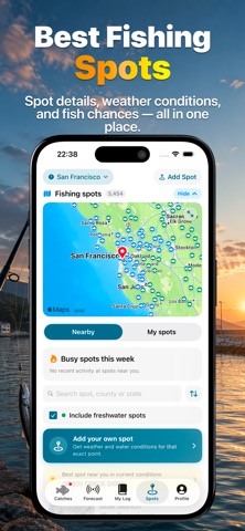 Catch: Fishing Forecast iPhone screenshot 3