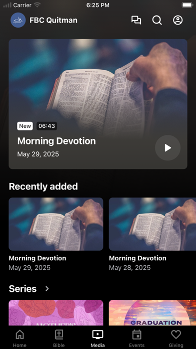 Screenshot #2 pour First Baptist Church Quitman