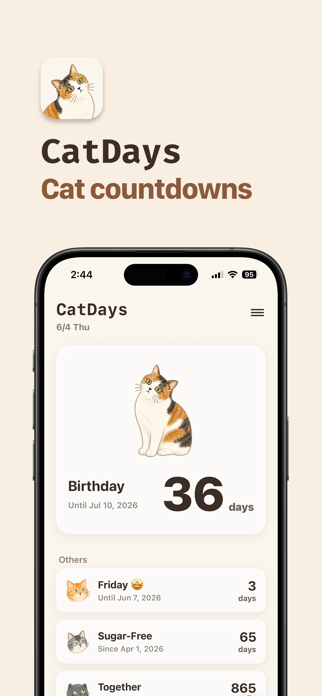 CatDays: Cat Countdown Screenshot 1 of 5