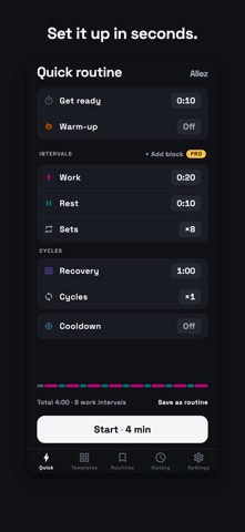 Allez - HIIT Interval Timer screenshot 3