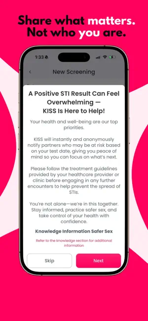 KISS: STI Alert & Sex Tracker screenshot 2