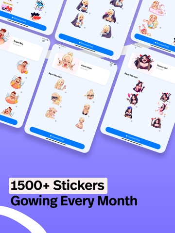 Stiker: Adult Emoji Stickers iPad screenshot