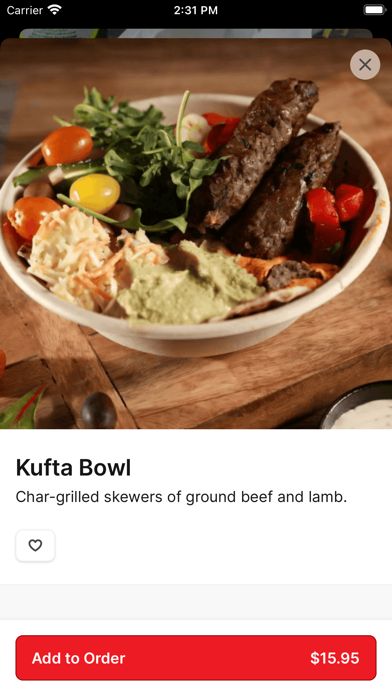 Torshi - Mediterranean Grill iPhone screenshot 3 - Food & Drink app