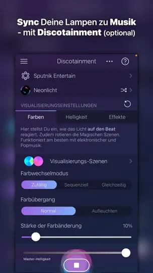 Screenshot von IConnectHue Für Philips Hue auf dem iPhone 3