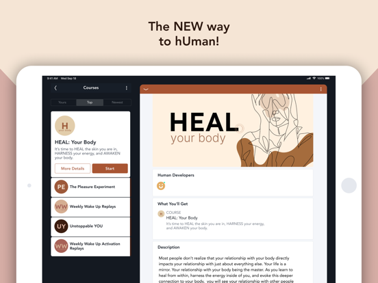 Hey U Human iPad screenshot 3 - Social Networking app