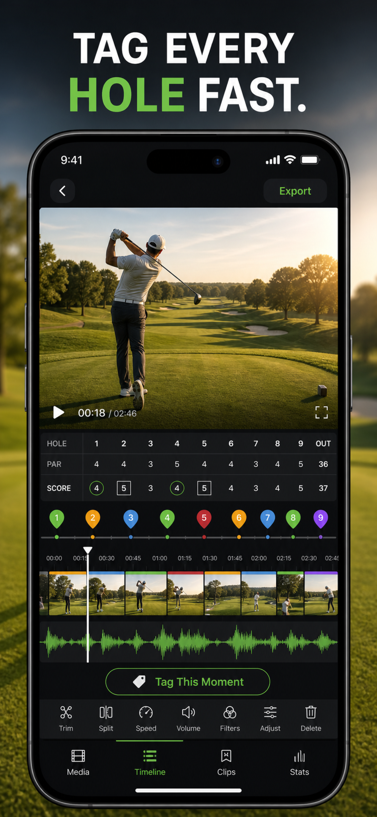 Golf Scorecard & Video Editor screenshot 4