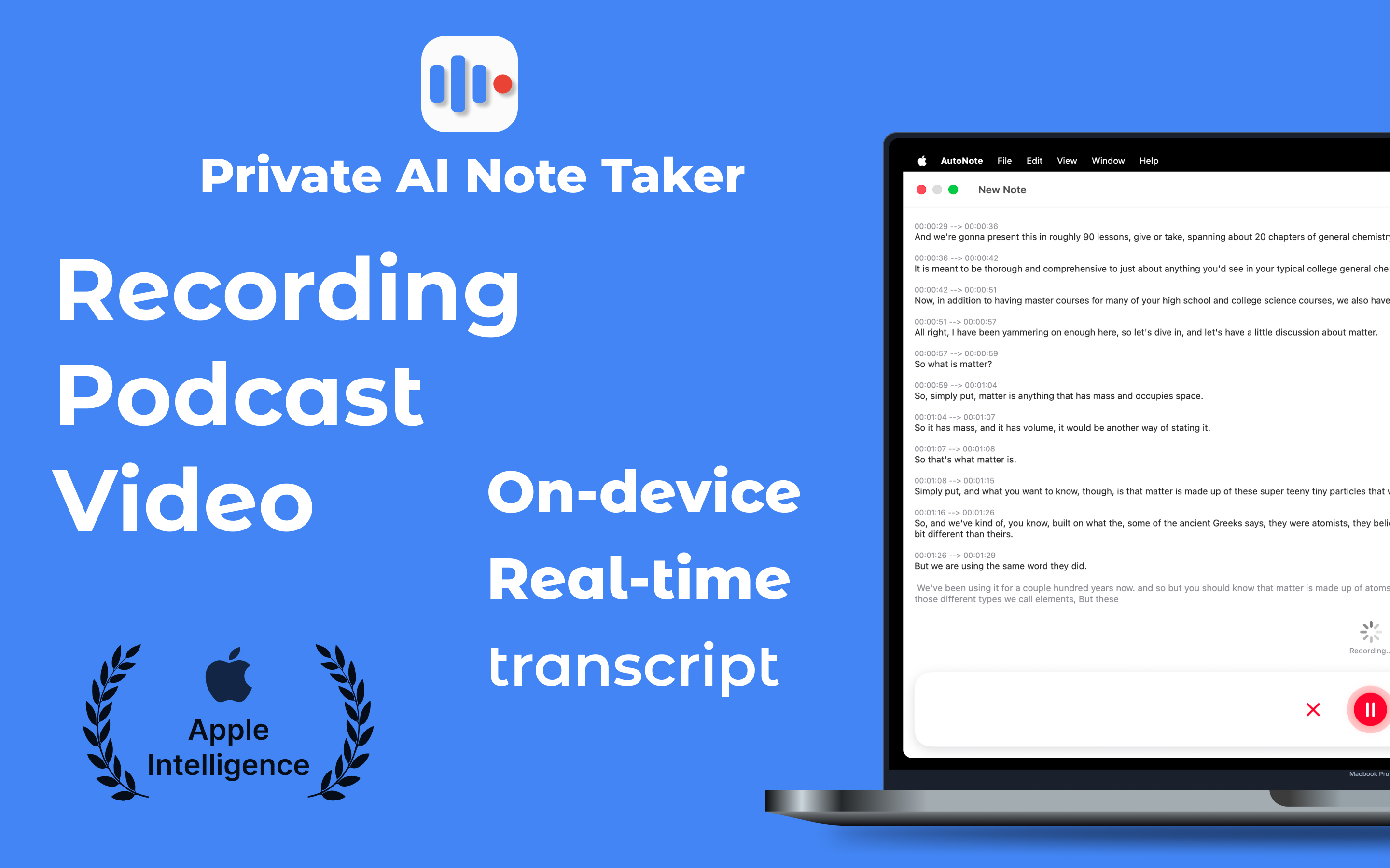 Private Note Taker - AutoNote