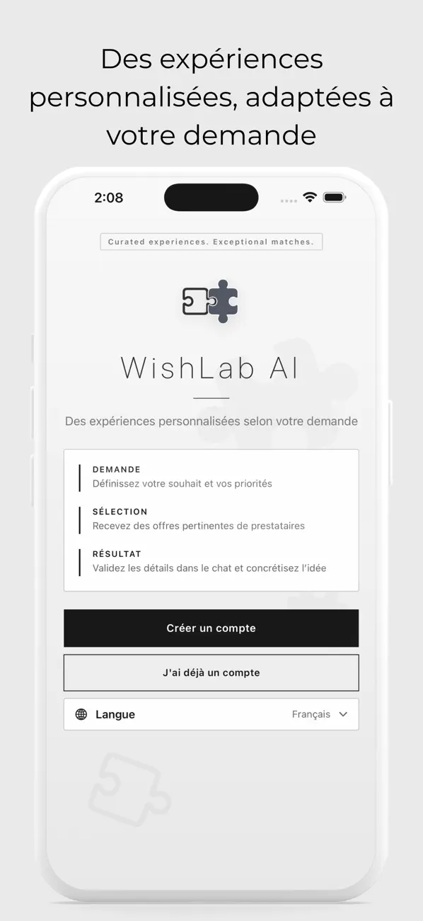 Screenshot #1 pour WishLab AI