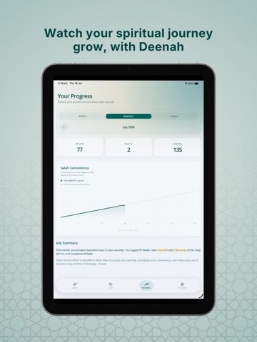 Deenah: Salah Alerts & Tracker iPad screenshot