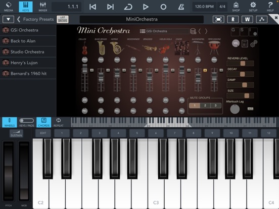 Mini Orchestra iPad screenshot 5 - Music app