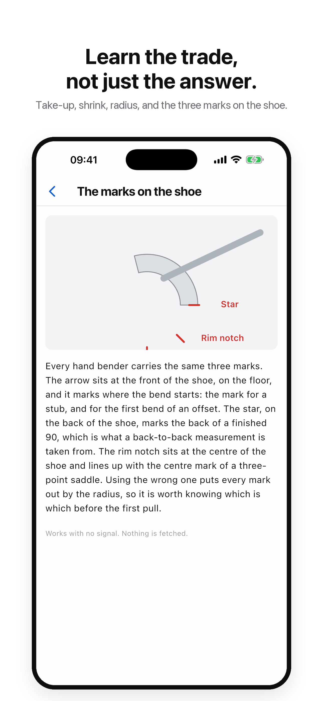 Screenshot 5 of BendMark: EMT Bender Offset