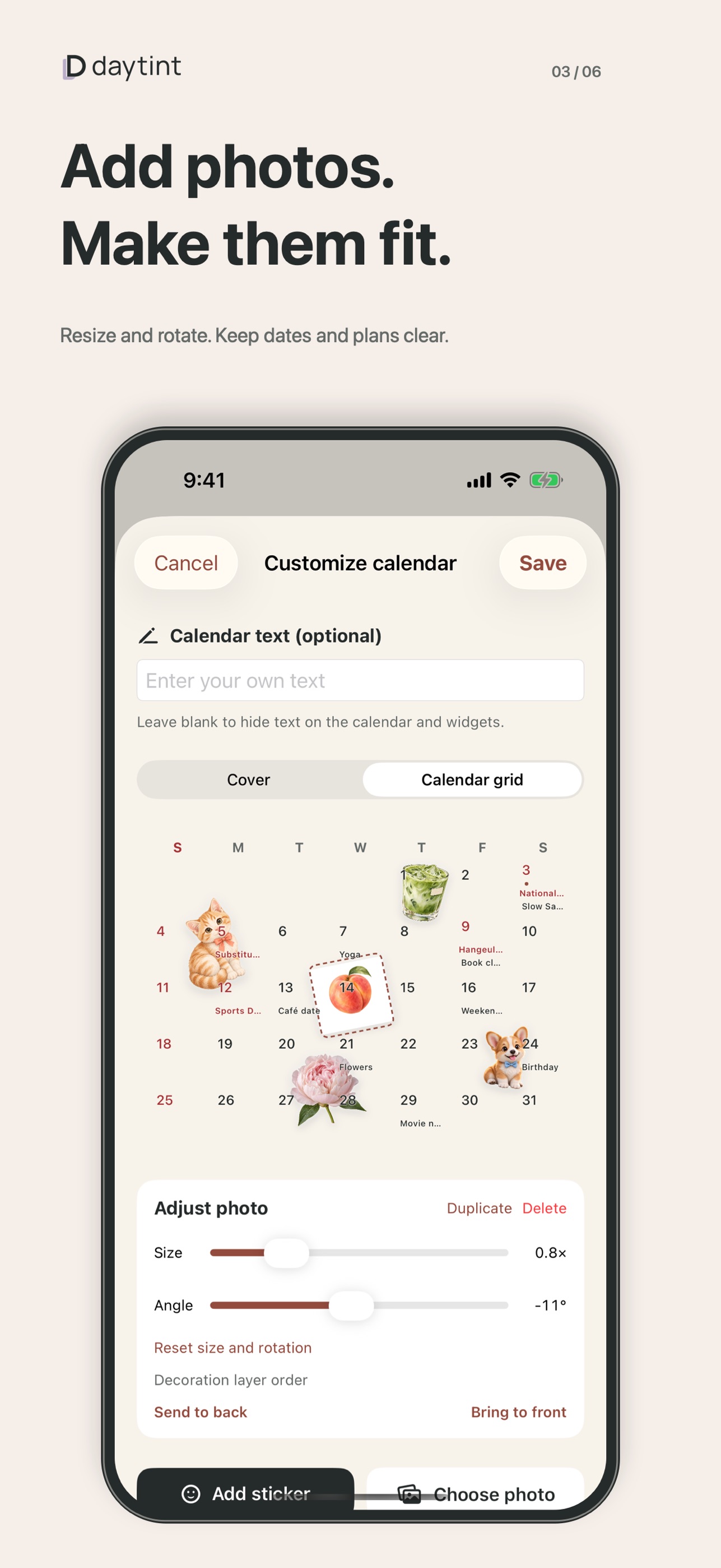 Screenshot 3 of Daytint: Calendar & Widgets
