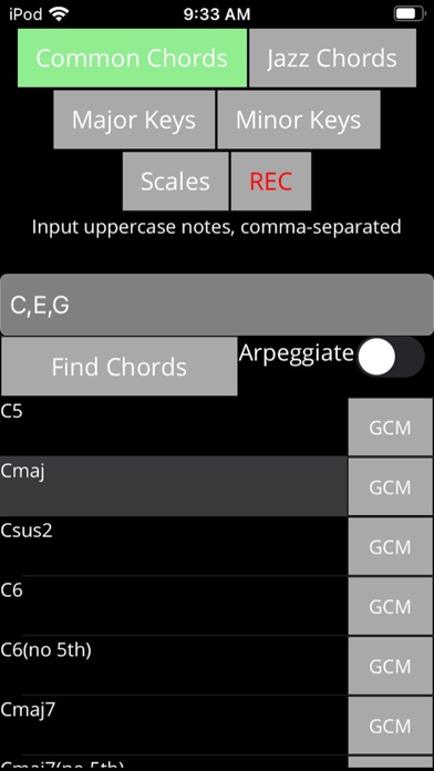 ChordFind Screenshot