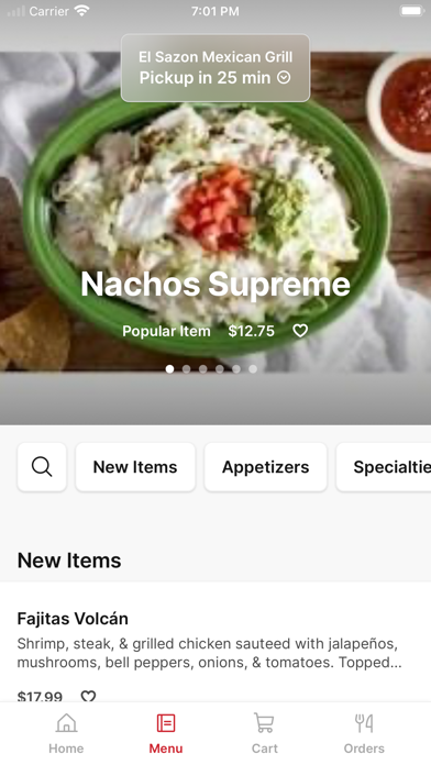 El Sazon Mexican Grill iPhone screenshot 2 - Food & Drink app