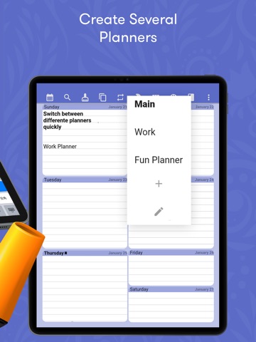 Weekly Planner - Notebook iPad screenshot