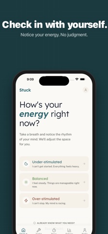 Stuck: ADHD Energy Toolkit Screenshot 1 of 6