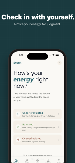 Stuck: ADHD Energy Toolkit Screenshot 1 of 6