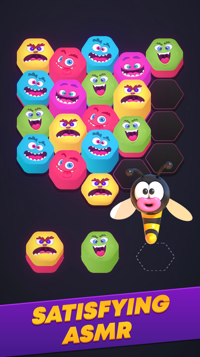 Hexacomb - Stack and Merge 3D