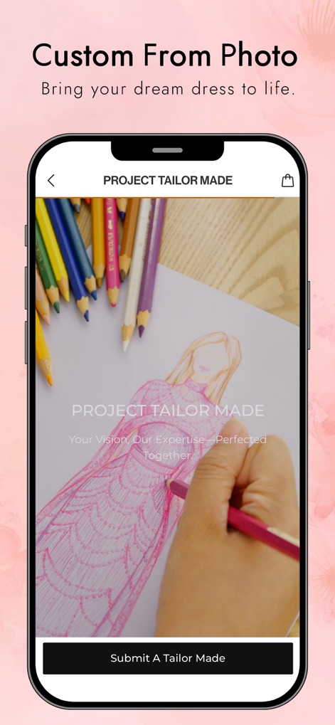 MISSACC: Bridal & Prom Dresses - Mit 'Project Tailor Made' können Nutzer ein Traumkleid anhand eines Fotos zum Leben erwecken, indem sie ihre 'Vision' übermitteln und die Expertise des Teams nutzen.