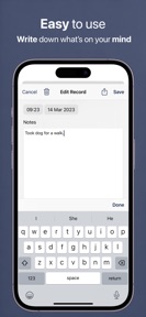 Daily Journal Log, Private screenshot