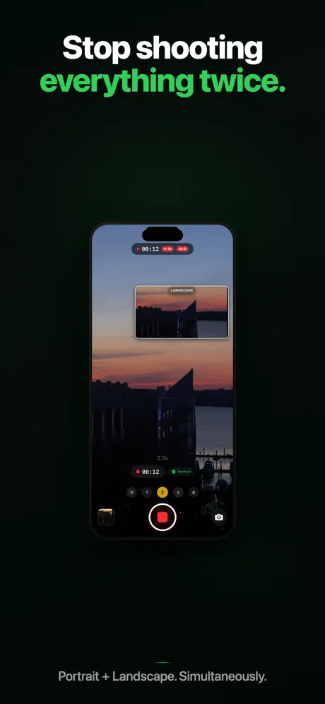 DualTake Cam 视频横竖双录应用截图