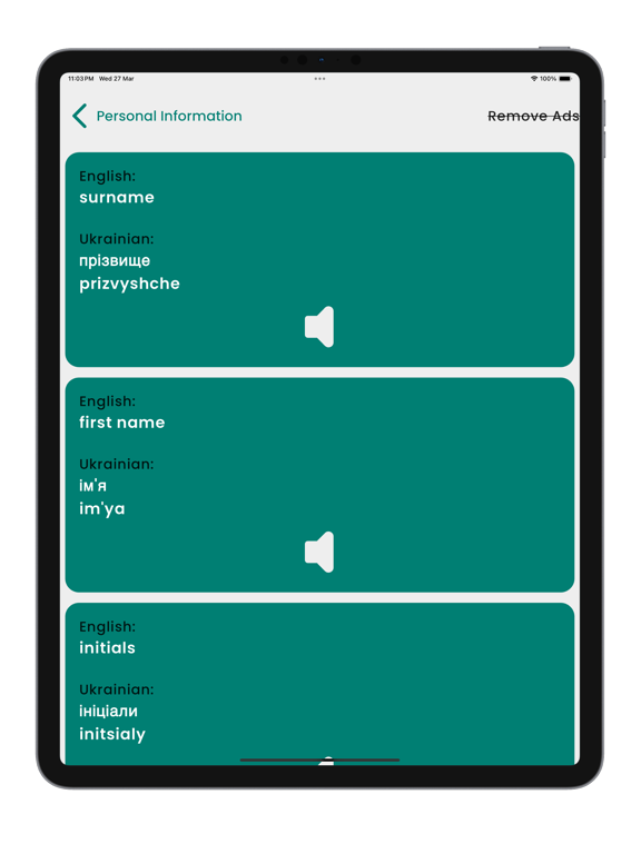 Learn Ukrainian Language iPad screenshot 3 - Education app