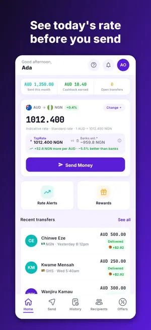 TopRate Transfer screenshot 1